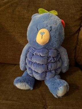 Giggle Scape Blue Plush Bear Stuffed Animal - Cozy Cuddly Kids Toy
